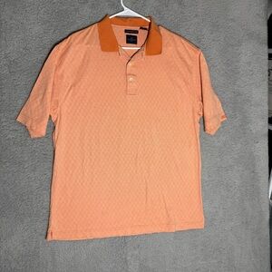 Dockers Golf Polo Shirt Men’s  Short Sleeve 100% Mercerized Cotton Orange Large
